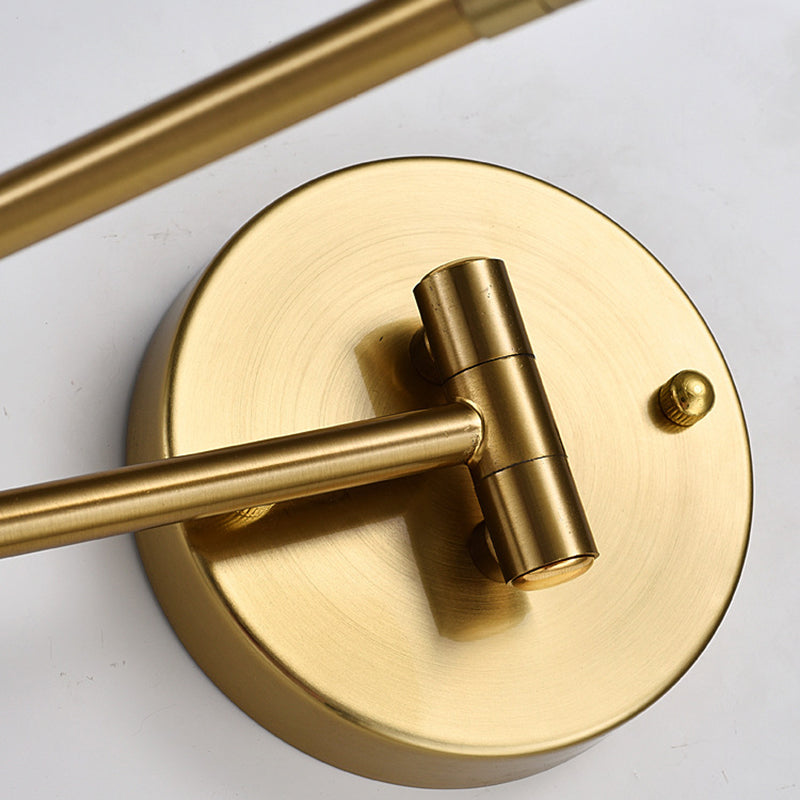 Prononi leggeri in metallo a 1 luce Moderna MODERNIT BLACK E GOLD ARM SCHEDTURE DELLA parete