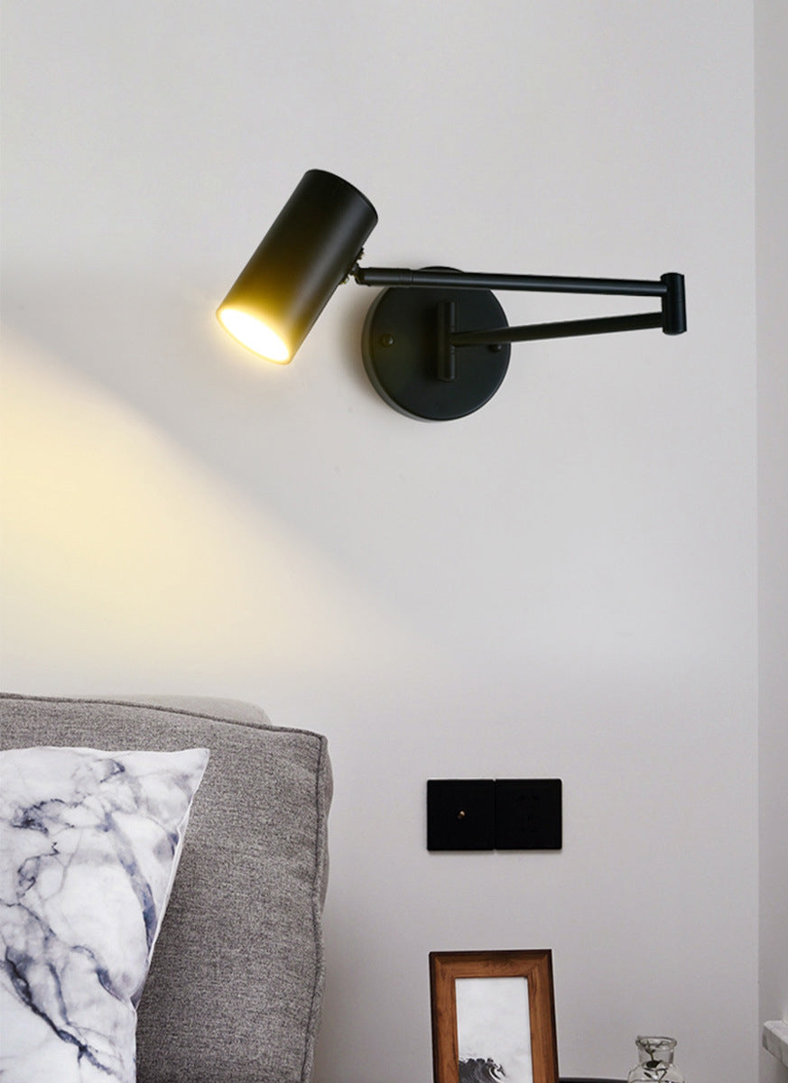 Prononi leggeri in metallo a 1 luce Moderna MODERNIT BLACK E GOLD ARM SCHEDTURE DELLA parete