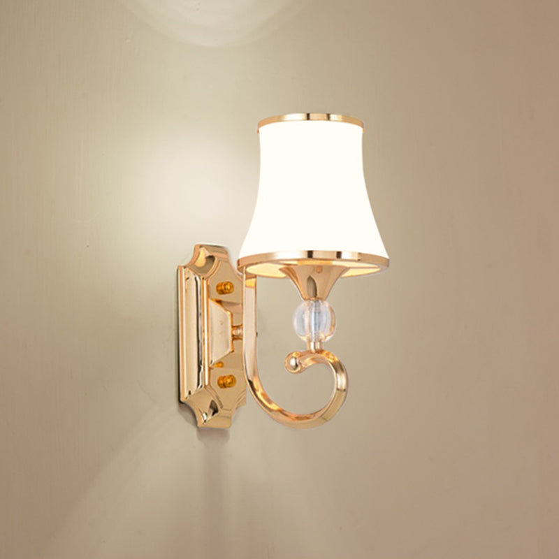 1-Licht geometrische Wandleuchten moderne einfache Style-Glas-Wandbeleuchtung in Schwarz