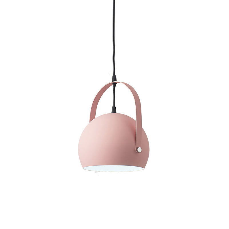 Modern Creative Macaron Pendant Light Lacquered Aluminium Hanging Lamp for Dining Rooom