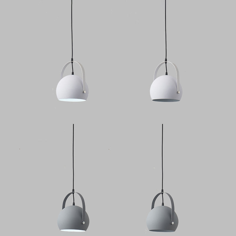 Modern Creative Macaron Pendant Light Lacquered Aluminium Hanging Lamp for Dining Rooom
