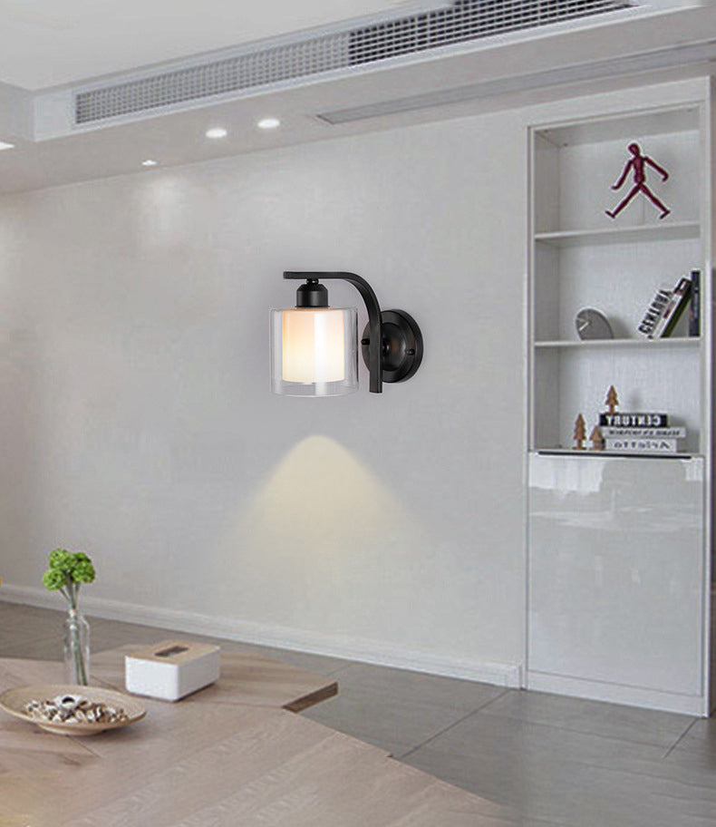 1-Licht-Halbzylinder Wandleuchte modern