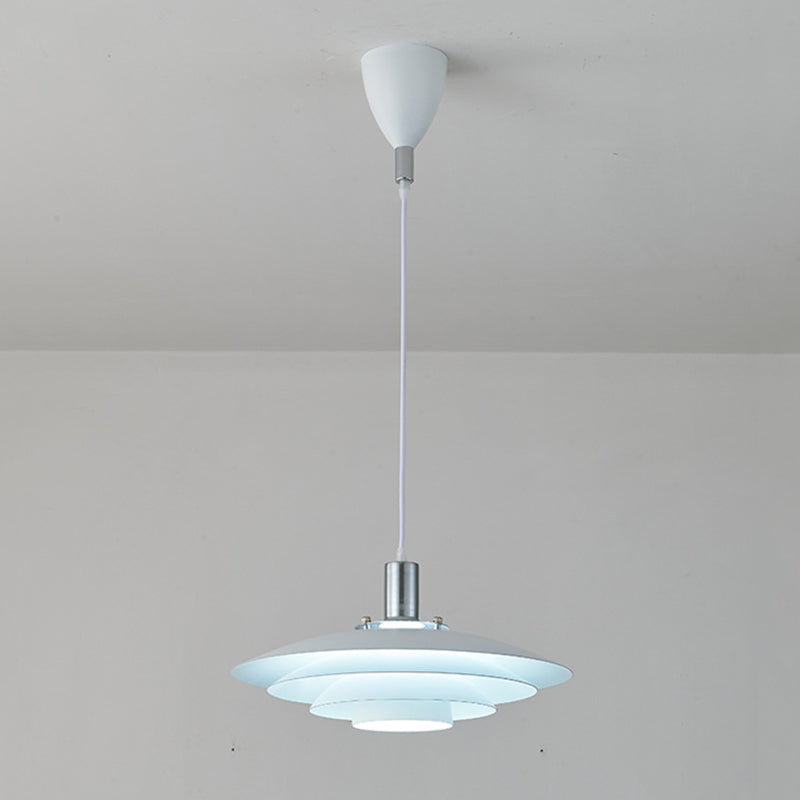 Salle d'éclairage de suspension en métal moderne à une lumière