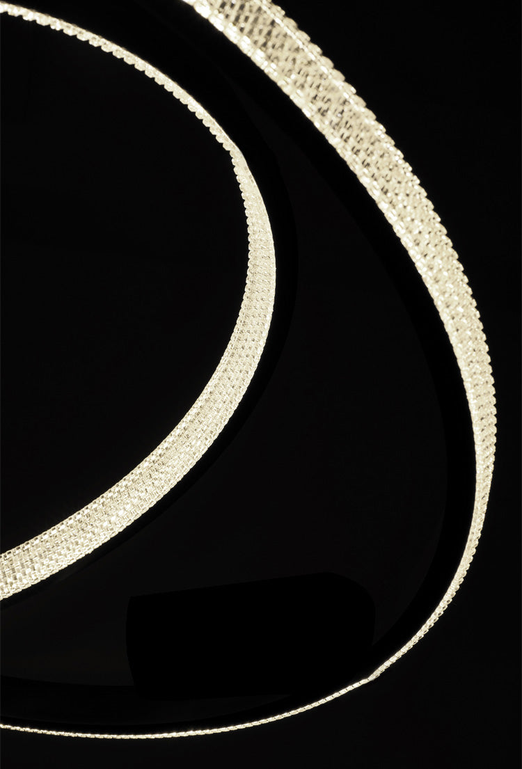 Clear Acrylic Shade Minimalist Suspension Light for Living Room Dinning Room