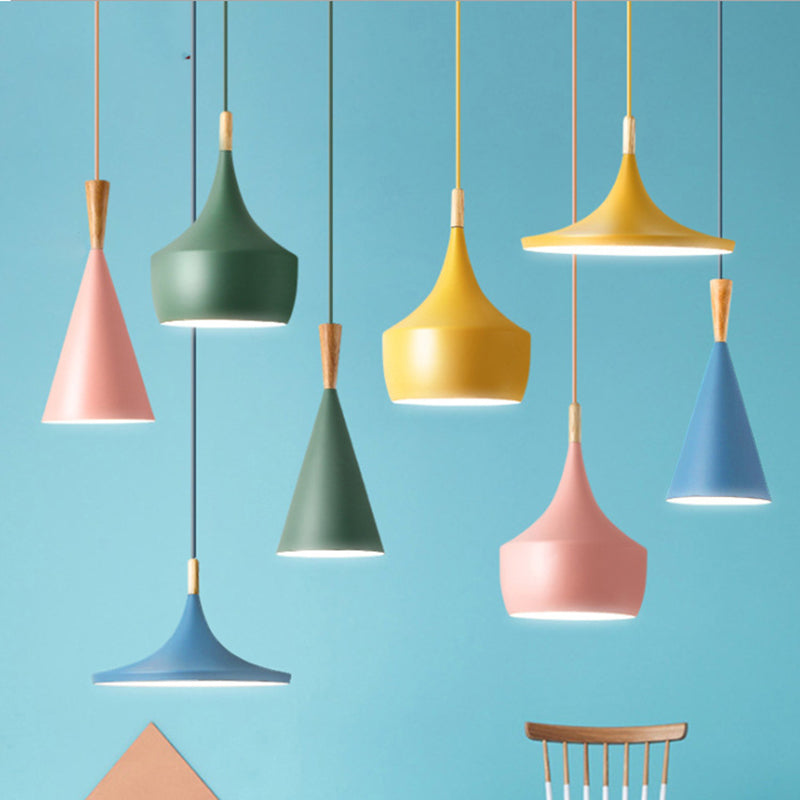 Macron Loft Candy Candy Apped Hanging Light Light METAL METAL CONSIGLIO per negozio di stoffa