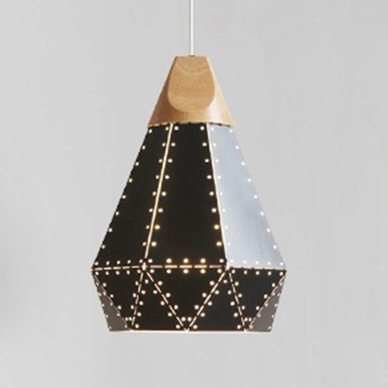 Metal Hanging Light Nordic Style Macron Color Pendant Light Geometric Hanging Light for Kitchen