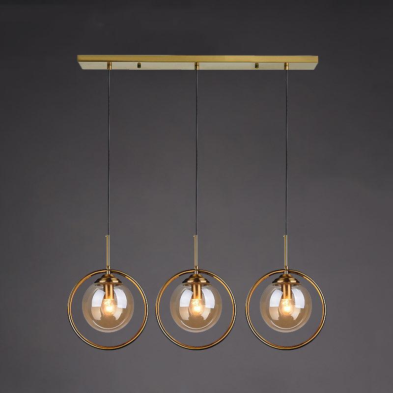 Sphère kit de lumière en verre transparent