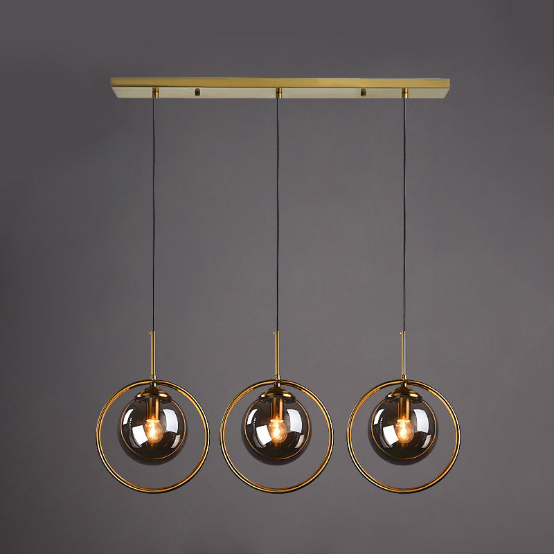 Sphère kit de lumière en verre transparent