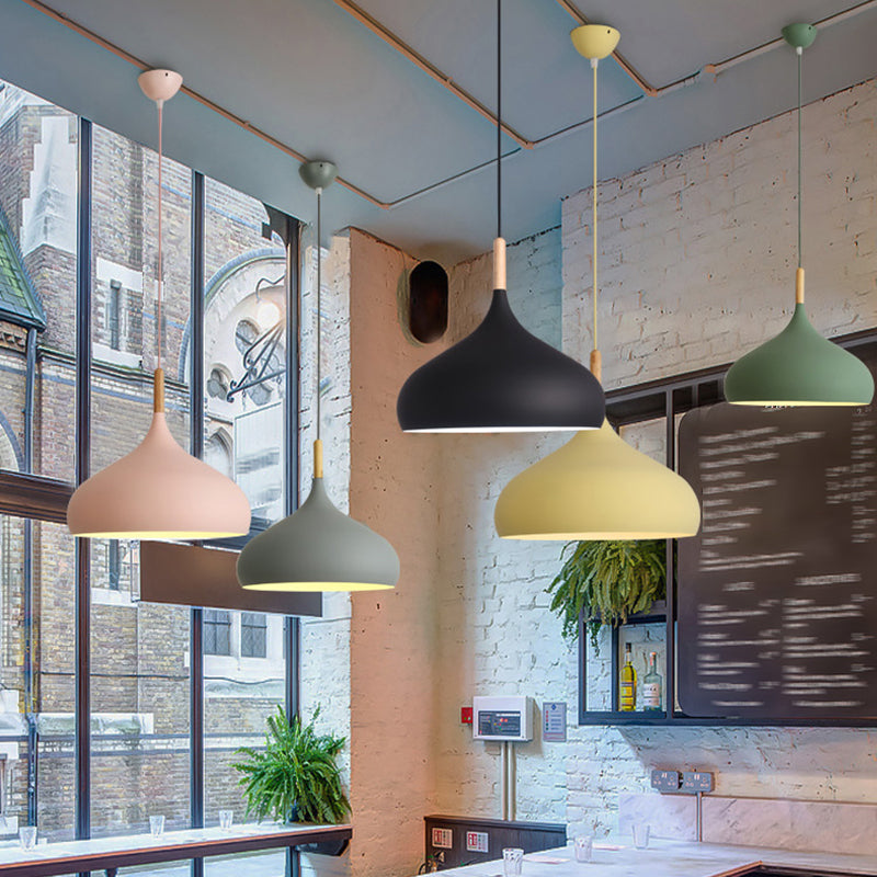 Metallkuppel Anhänger Beleuchtungsbehandlung Makkaron Hanging Anhänger Licht für Esszimmer