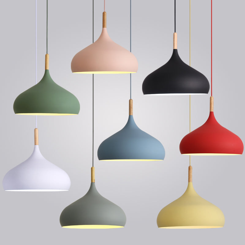 Metallkuppel Anhänger Beleuchtungsbehandlung Makkaron Hanging Anhänger Licht für Esszimmer