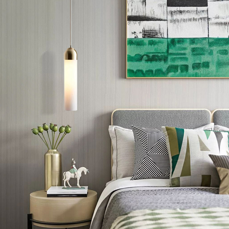Pillenförmige Decke Pendelleuchte leichte minimalistische Gla-Pendelleuchte Leuchte