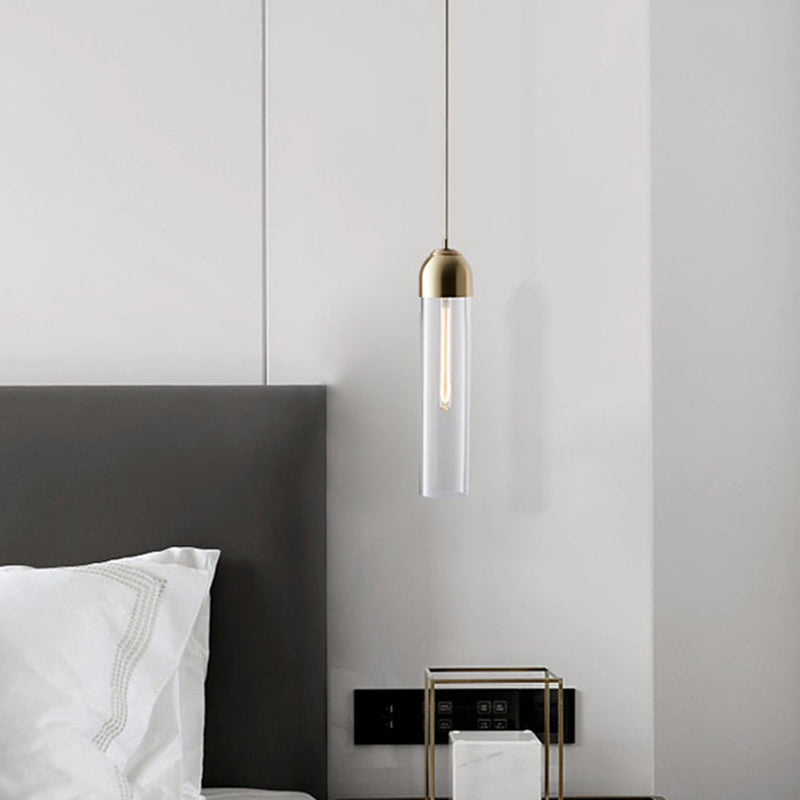 Pillenförmige Decke Pendelleuchte leichte minimalistische Gla-Pendelleuchte Leuchte