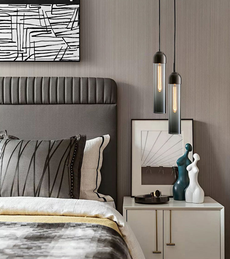 Pillenförmige Decke Pendelleuchte leichte minimalistische Gla-Pendelleuchte Leuchte