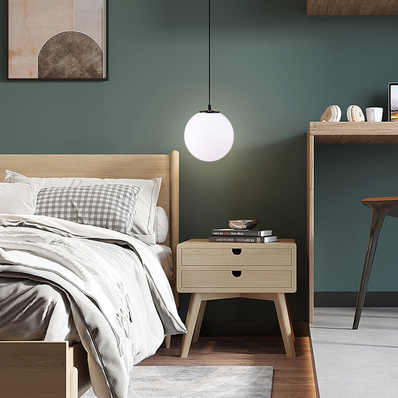 Pendule verre suspendu plafonnier style minimaliste plafond blanc pendant plafonnier