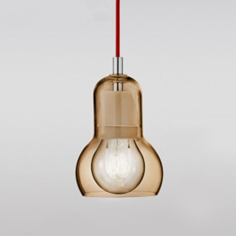 Nordic Style Bulb Pendant Lighting Fixture Glass Dinning Room Ceiling Pendant Light