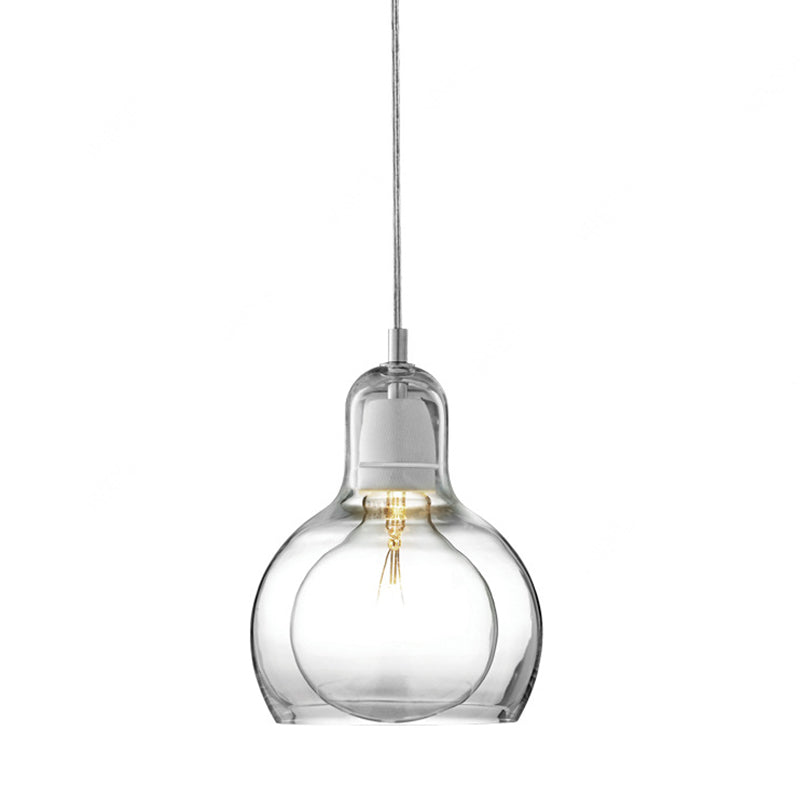 Nordic Style Bulb Pendant Lighting Fixture Glass Dinning Room Ceiling Pendant Light