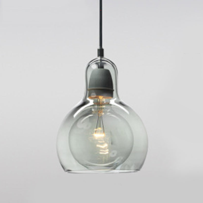 Nordic Style Bulb Pendant Lighting Fixture Glass Dinning Room Ceiling Pendant Light