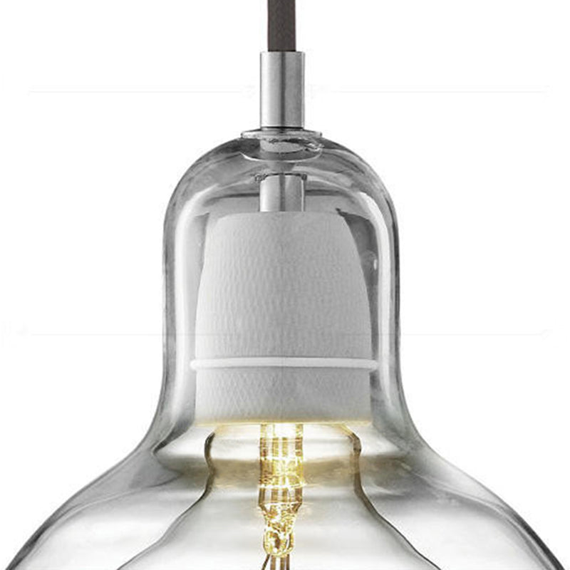 Nordic Style Bulb Pendant Lighting Fixture Glass Dinning Room Ceiling Pendant Light