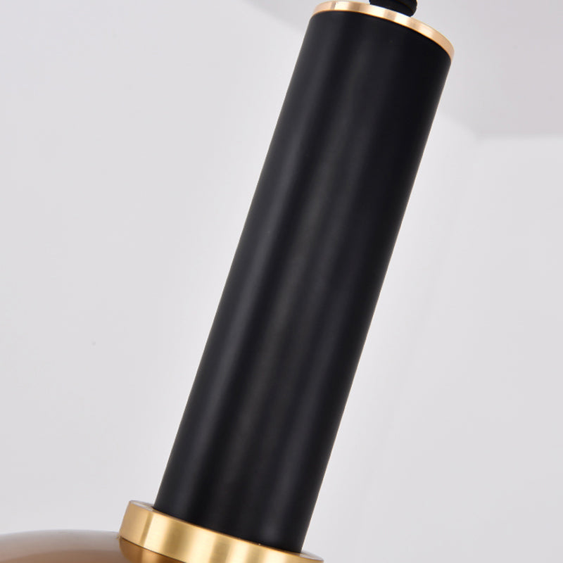 Lumière de plafond suspendu ombragée Simple Metal Gold Pendant Lightture pour salle à manger