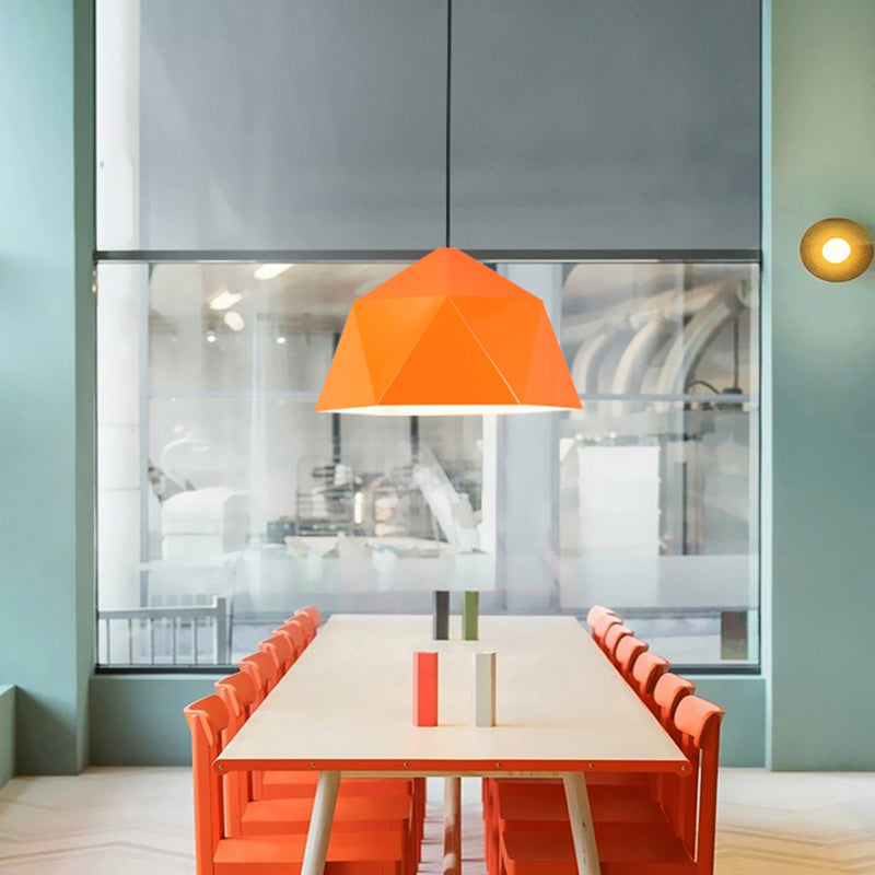 Geometric Ceiling Pendant Lamp Modern Style Metal Pendant Light Fixture for Restaurant
