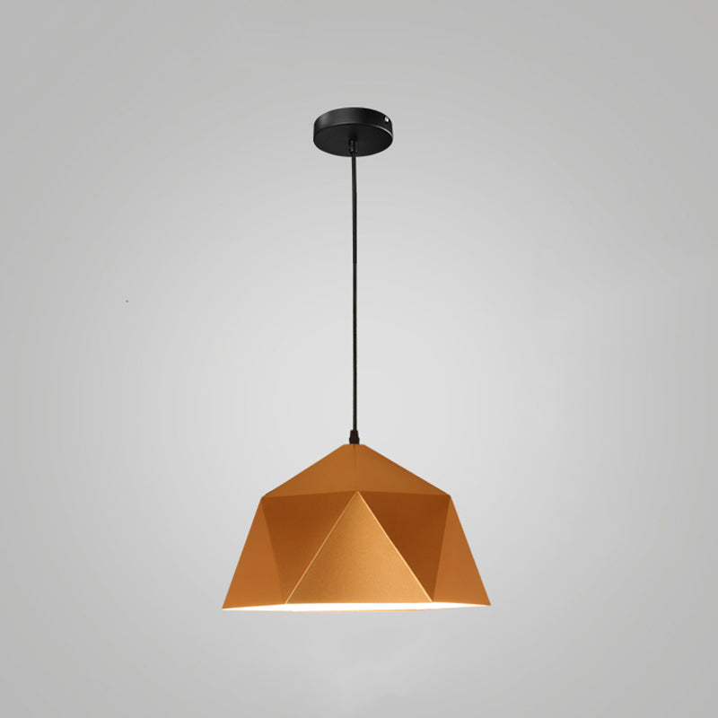 Geometric Ceiling Pendant Lamp Modern Style Metal Pendant Light Fixture for Restaurant
