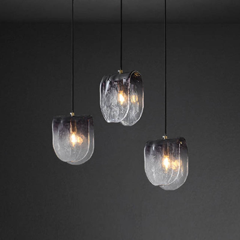 Verre gris clair suspendu moderne