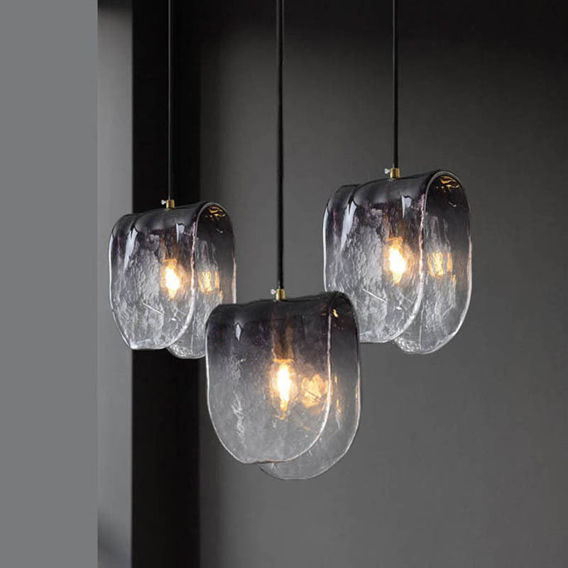 Verre gris clair suspendu moderne