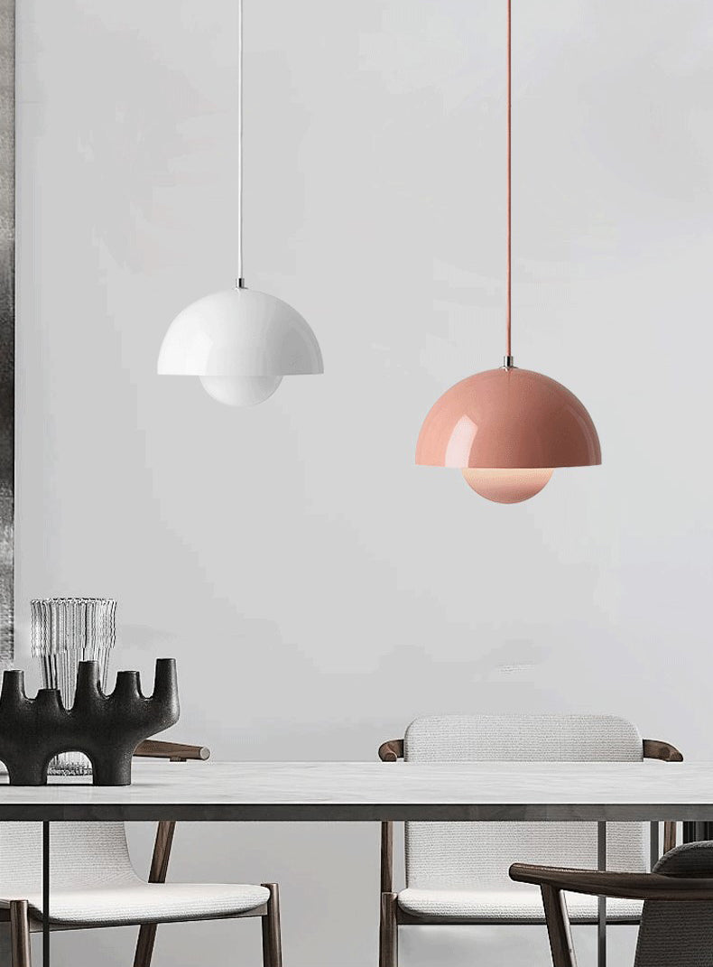 Modern Nordic Style Macron Light Metal One Head Pendant Lamp for Children Room Bedroom