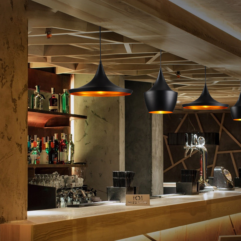 1-Licht-Metallhängele leichter postmoderner Anhängerlampe für Schlafzimmer Esszimmer