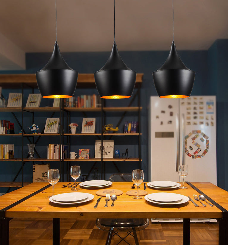 1-Licht-Metallhängele leichter postmoderner Anhängerlampe für Schlafzimmer Esszimmer