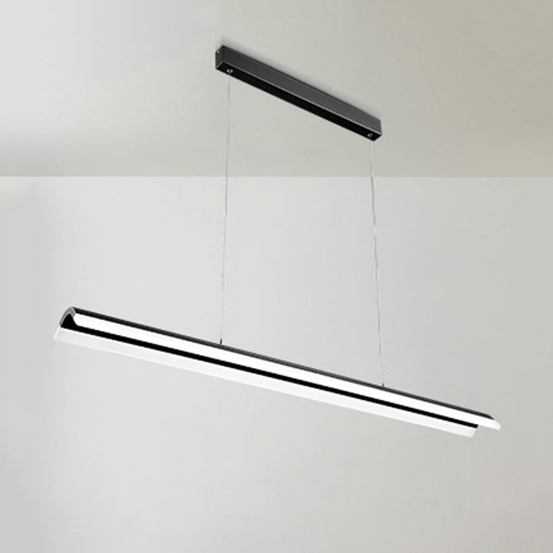 Metal Rectangle Pendent in Modern Style LED Suspended Lights for Office Conference Room