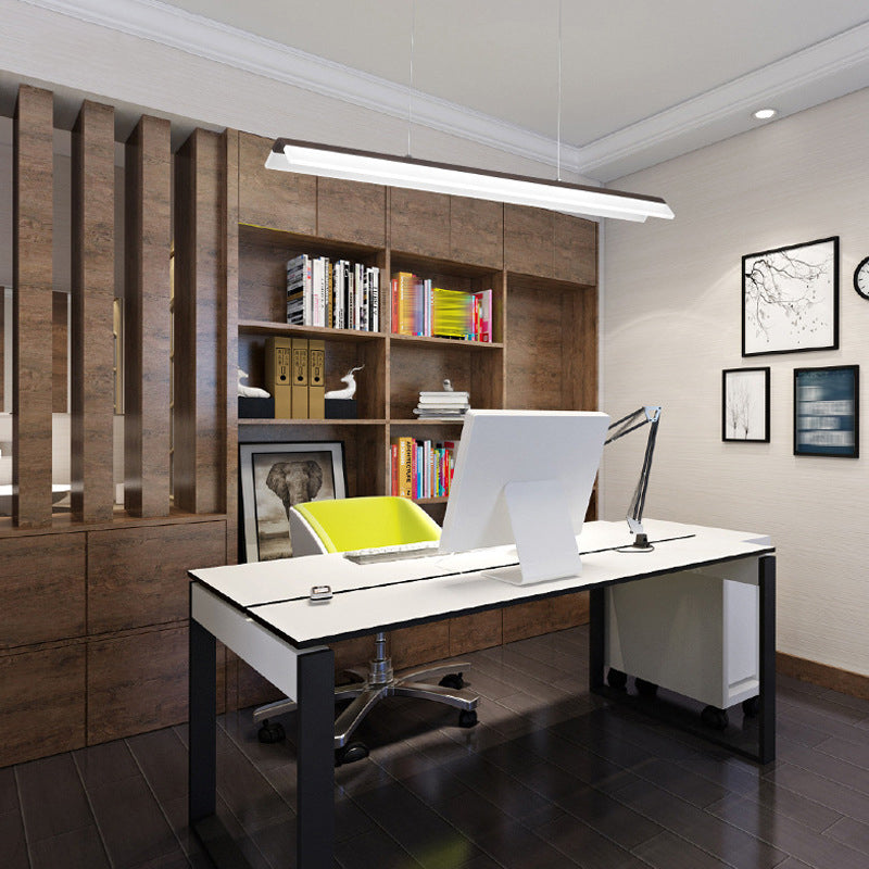 Metal Rectangle Pendent in Modern Style LED Suspended Lights for Office Conference Room