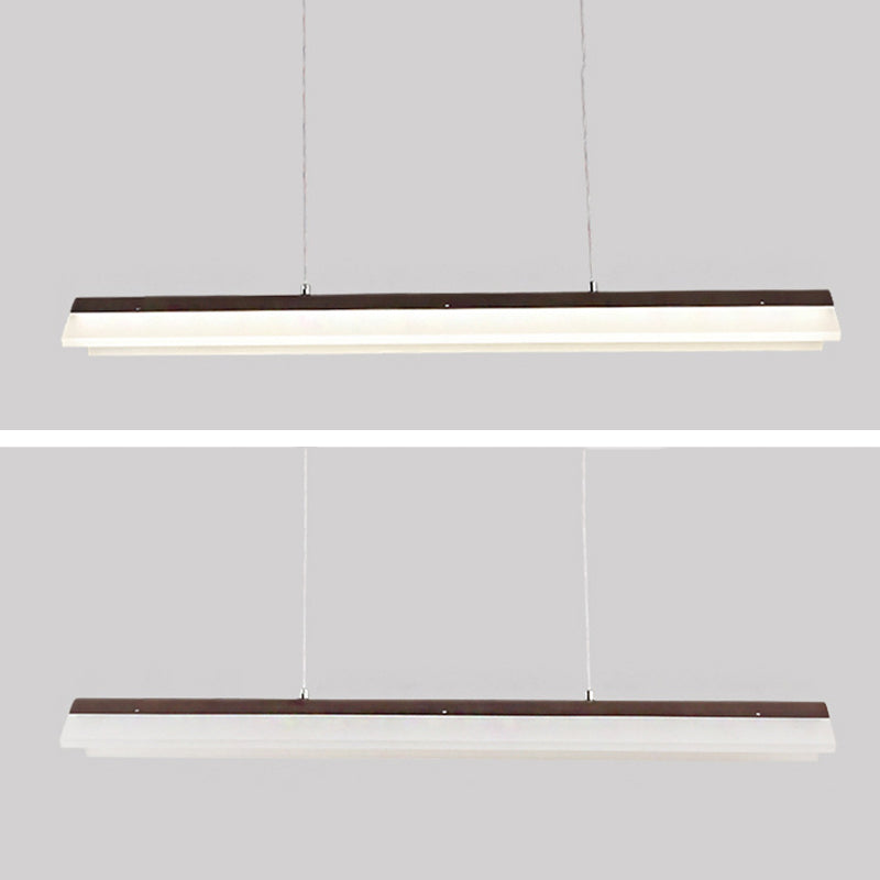 Metal Rectangle Pendent in Modern Style LED Suspended Lights for Office Conference Room