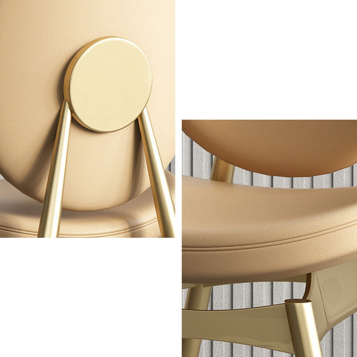 Glam Sintered Stone Dining Room Set Standard Height with Gold Leg Dining Furniture for Home Use