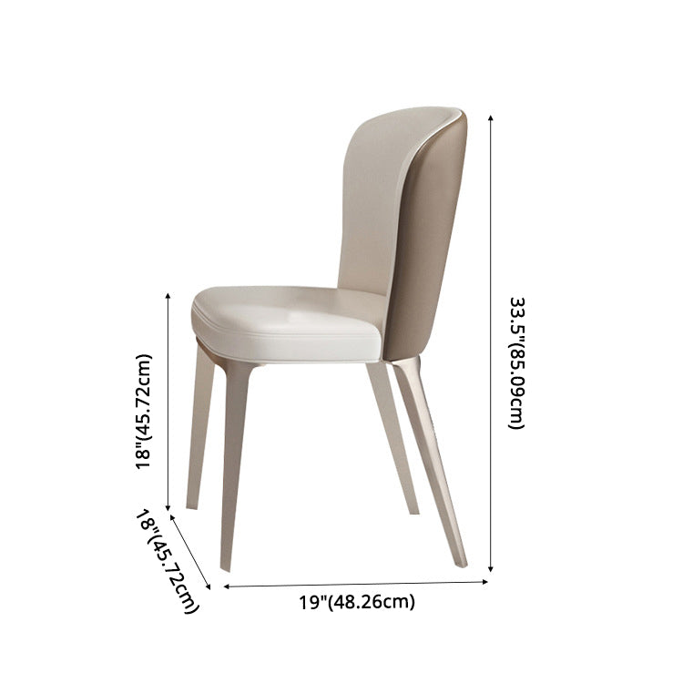 Modern Sintered Stone Dining Room Set with Rectangle Table and Metal Base Home Dining Set