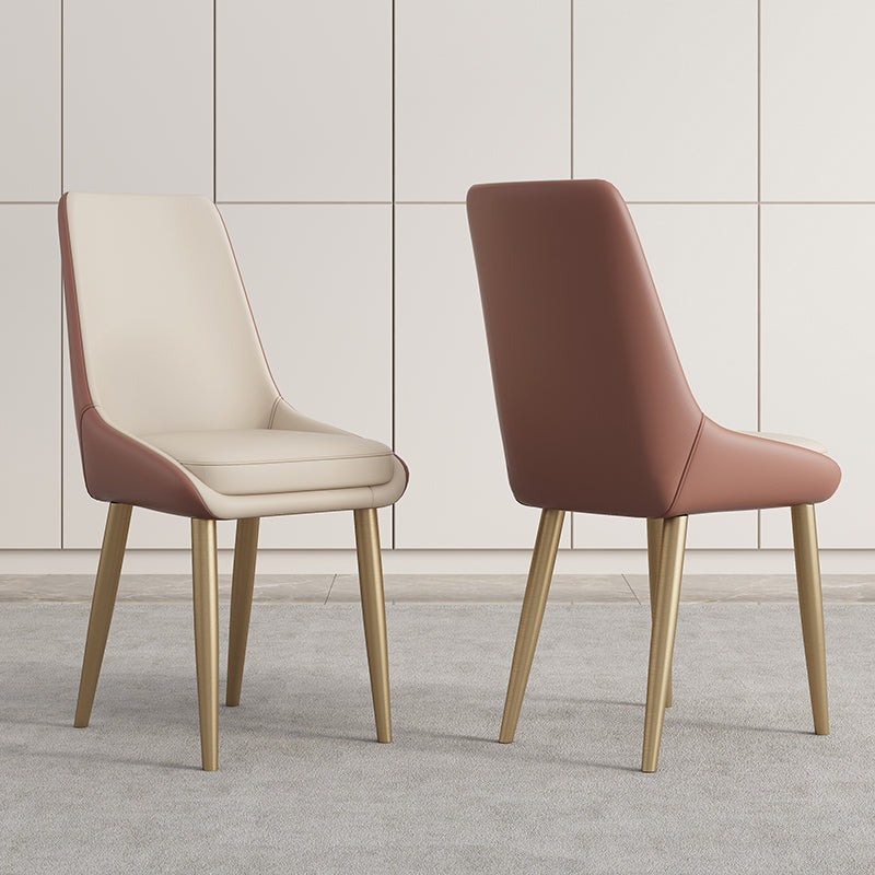 Glam Sintered Stone Dining Room Set Standard Height with Gold Base Dining Set