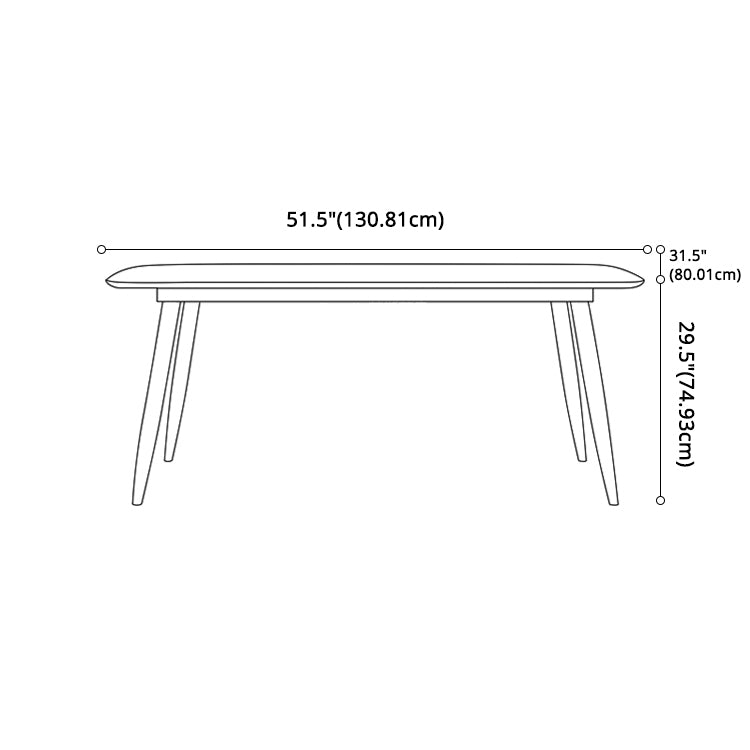 Glam Sintered Stone Dining Room Set Standard Height with Gold Base Dining Set