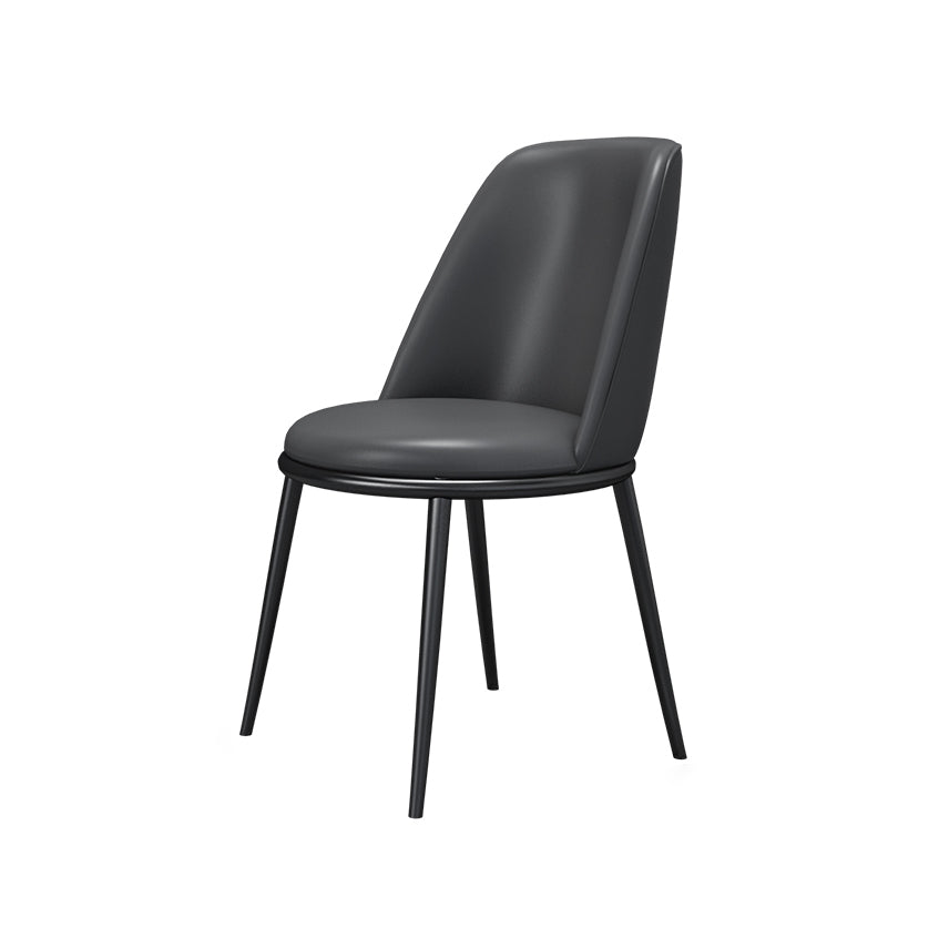 Modern Style Sintered Stone Dining Set with Rectangle Shape Table and Double Pedestal Base