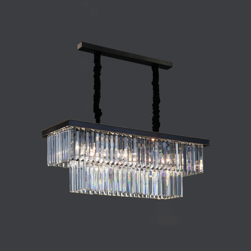 Island Light Fixtures Linear Island Lighting Hanging Island Lights in Black