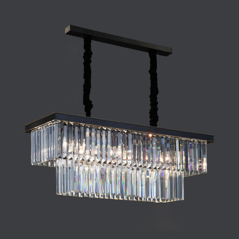 Lampade dell'isola illuminazione isola lineare Luci dell'isola in nero