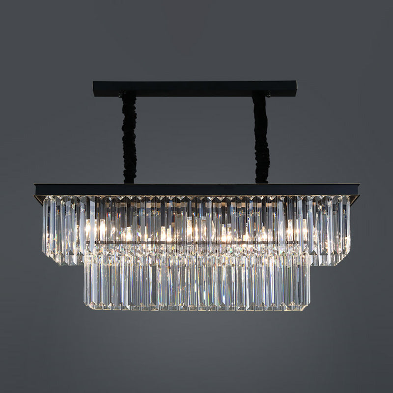 Lampade dell'isola illuminazione isola lineare Luci dell'isola in nero