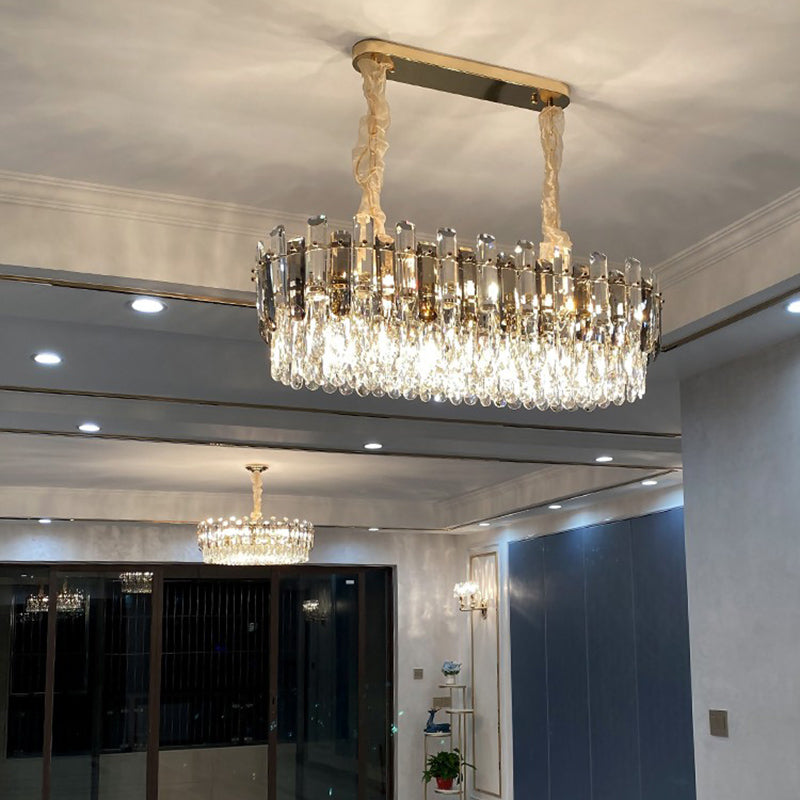 Contemporary Pendant Lights for Kitchen Island Linear Island Lighting in Gold