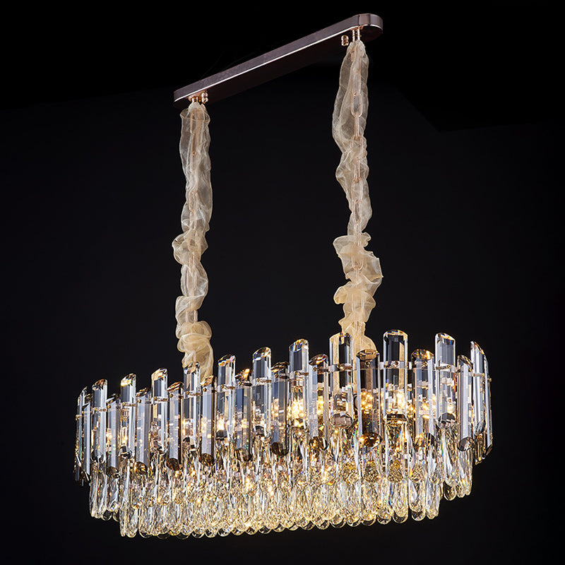 Contemporary Pendant Lights for Kitchen Island Linear Island Lighting in Gold