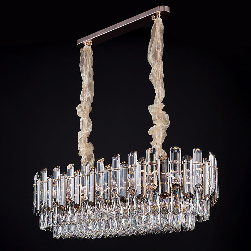 Contemporary Pendant Lights for Kitchen Island Linear Island Lighting in Gold