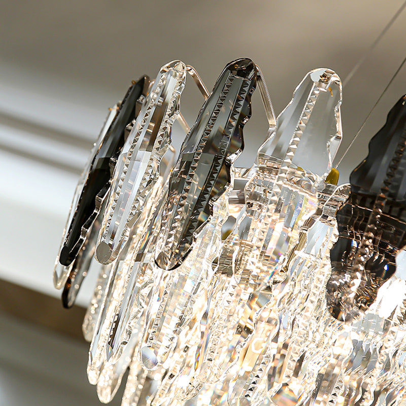 Linear Isola Lucizia a ciondolo Linea Linea Lighting Hanging Island Lights in grigio