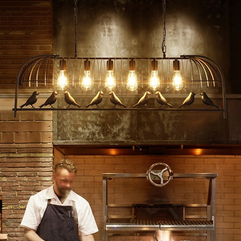 Lampade dell'isola illuminazione isola lineare Luci dell'isola in nero