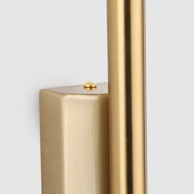 1-Licht linearer Wandleuchten moderner einfacher Stilbeleuchtung in Gold und schwarzem Chrom und Messing