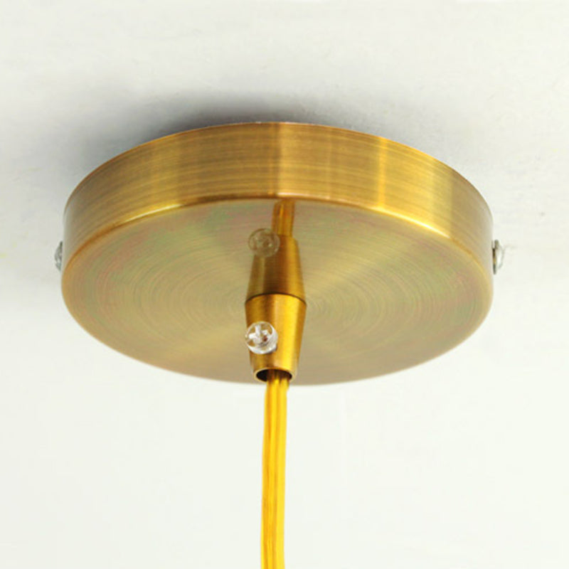 Lampe à suspension en fer électroplate dans le pendentif simple cylindroid moderne de style luxueux