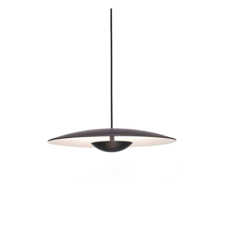 Minimalism Disk Hanging Light Kit Metal 1-Light Ceiling Light for Dining Room