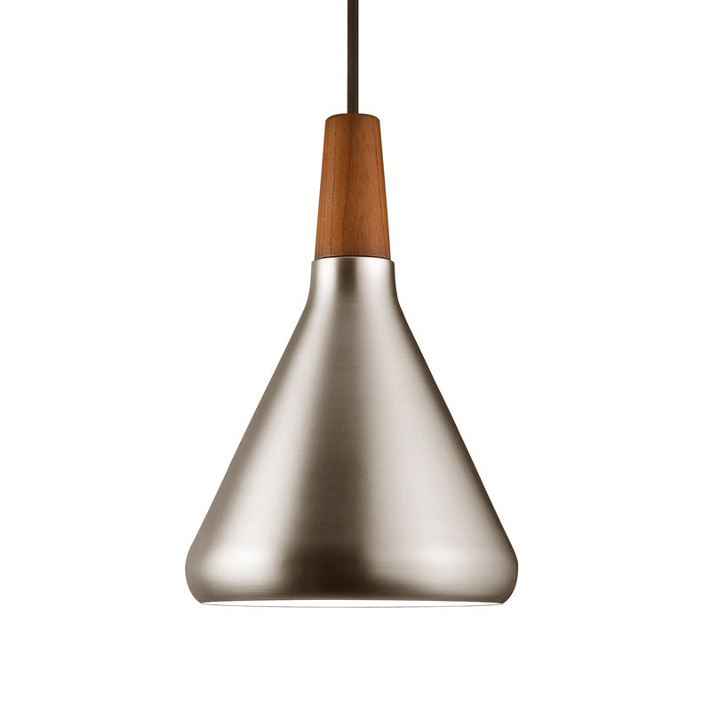 Pendre de plafond à 1 lumière contemporain lampe suspendue en métal clair pour salle à manger